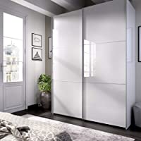 HOMEKIT Armario 2 Puertas correderas- Blanco Brillo- 150x204x65cm